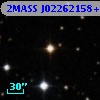 2MASS J02262158+7636453
