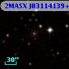 2MASX J03114139+7646240