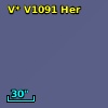 V* V1091 Her