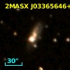 2MASX J03365646+7642540