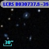 LCRS B030737.8-381809