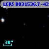 LCRS B031536.7-420105