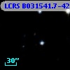 LCRS B031541.7-420950