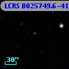 LCRS B025749.6-414943