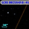 LCRS B025843.8-415921