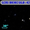 LCRS B030216.0-421626