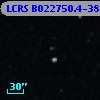 LCRS B022750.4-385412