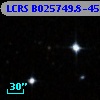 LCRS B025749.8-450701