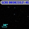 LCRS B030233.7-453715
