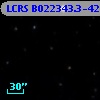 LCRS B022343.3-421534
