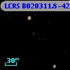 LCRS B020311.8-421859