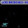 LCRS B020330.3-413952