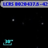 LCRS B020437.8-420057