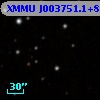 XMMU J003751.1+852255