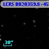LCRS B020359.8-452209