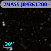 2MASS J04361200-7122123