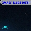 2MASS J11091058-7632508
