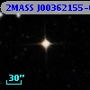 2MASS J00362155-6416384