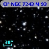 Cl* NGC 7243      M      93
