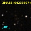 2MASS J04233697+2526284