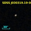 SDSS J030319.20-083619.9