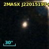 2MASX J22015197+0019078