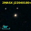 2MASX J22040180+0035050
