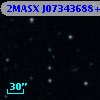 2MASX J07343688+2652186