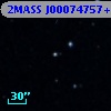 2MASS J00074757+2750224