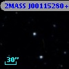2MASS J00115280+2756214
