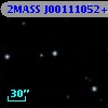 2MASS J00111052+2603488
