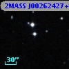 2MASS J00262427+0337189