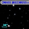 2MASS J03230555+4103206