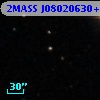 2MASS J08020630+1539054
