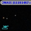 2MASS J11181487+1800291