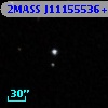 2MASS J11155536+5300558