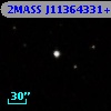 2MASS J11364331+3147160