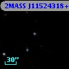 2MASS J11524318+5436056