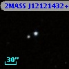 2MASS J12121432+6521227