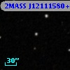 2MASS J12111580+7456434