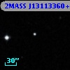 2MASS J13113360+3621062
