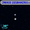 2MASS J15044281+0159550