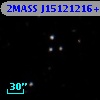 2MASS J15121216+5649442