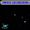 2MASS J15365850+1157579