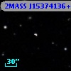 2MASS J15374136+1157496