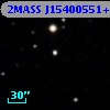 2MASS J15400551+1150330