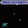 2MASS J15433675+5923132