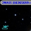 2MASS J16365689+7750470