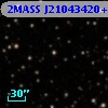 2MASS J21043420+2956236