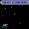2MASS J22002099+1745321